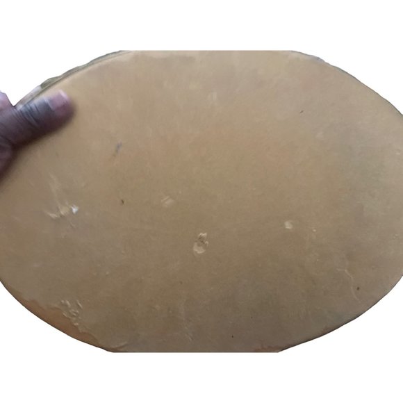 Vintage mirror vanity gray oval shape - Picture 4 of 4